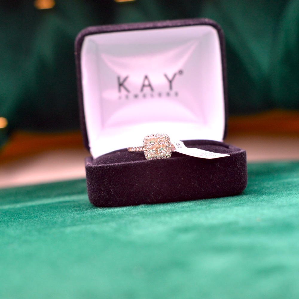 Diamond Ring, Princess cut, Size 7